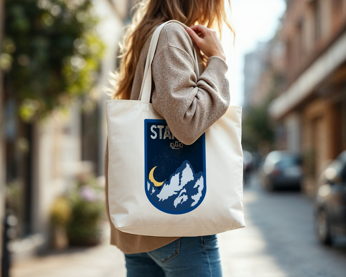 Stanley Idaho Mountain Night Shoulder Tote